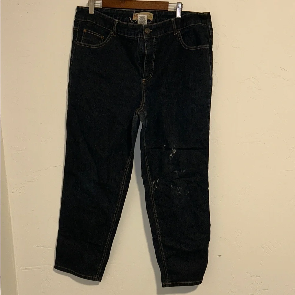 JMS Size 22W Short Classic Stretch Denim CottonPolyester SpandexDistressedJeans